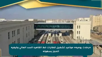 «رحلات يومية» مواعيد تشغيل قطارات خط القاهرة السد العالي وكيفية الحجز بسهولة